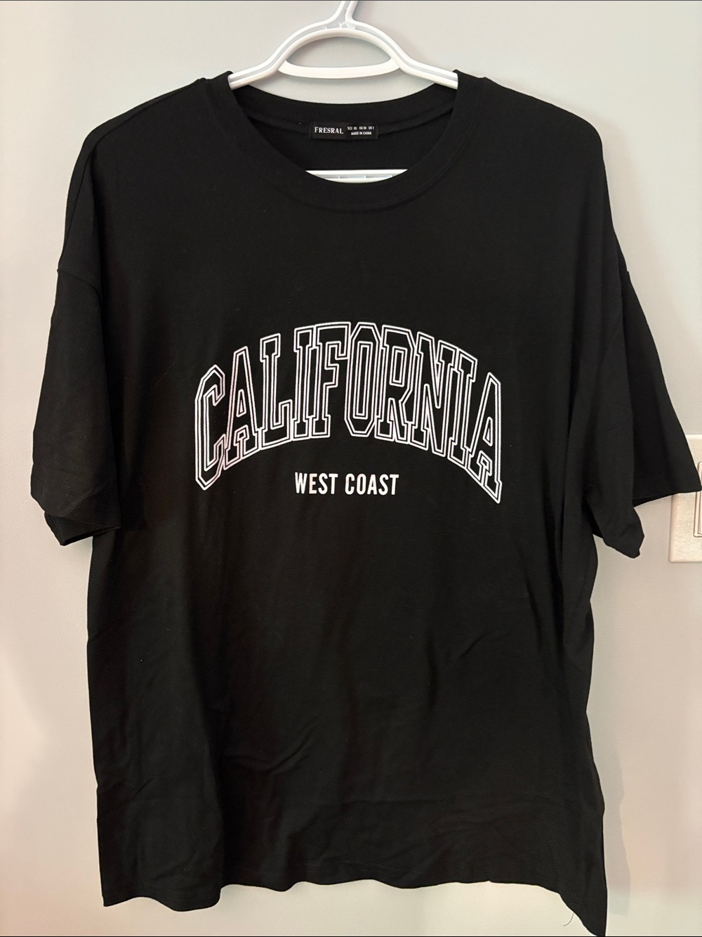 Black Oversized Tee Crew Neck Unisex
